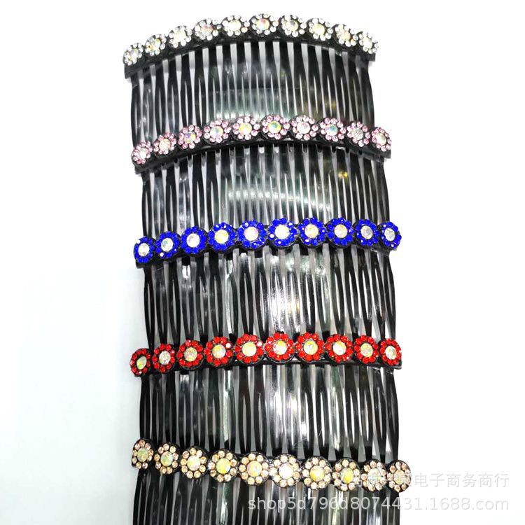 Long and exquisite hairpin combs for adults, colorful diamond hair combs, multiple styles of bangs combs, available for 1 yuan pic 3