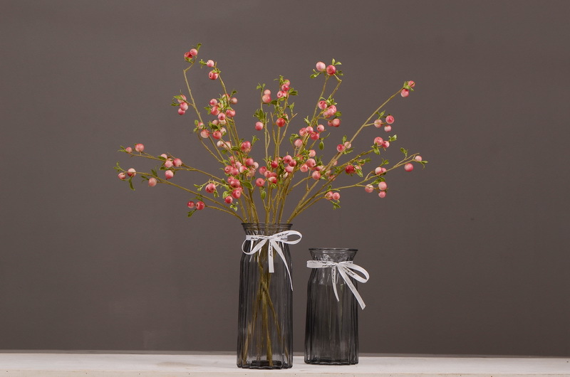 Factory direct sales of simulated small apple branches with leaves for home entrance and hotel soft decoration, as well as simulated fruit branches of the money fruit pic 21