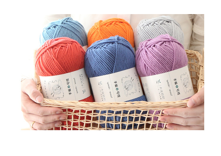 Special offer wholesale of 6 strands of milk, cotton and wool yarn balls, medium and thick yarn balls, hats, scarves, crochet, slippers, hand-woven material packs pic 8