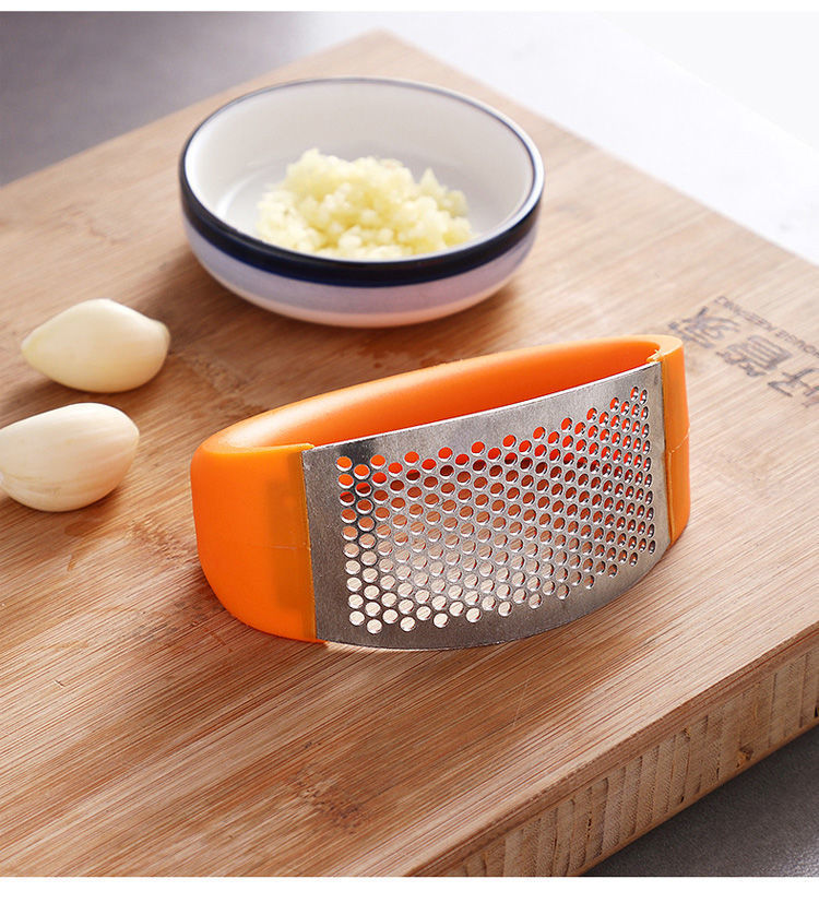 Large household ring-shaped garlic puree press, garlic mopping machine, stainless steel manual garlic paste picking tool, garlic peeling tool pic 25