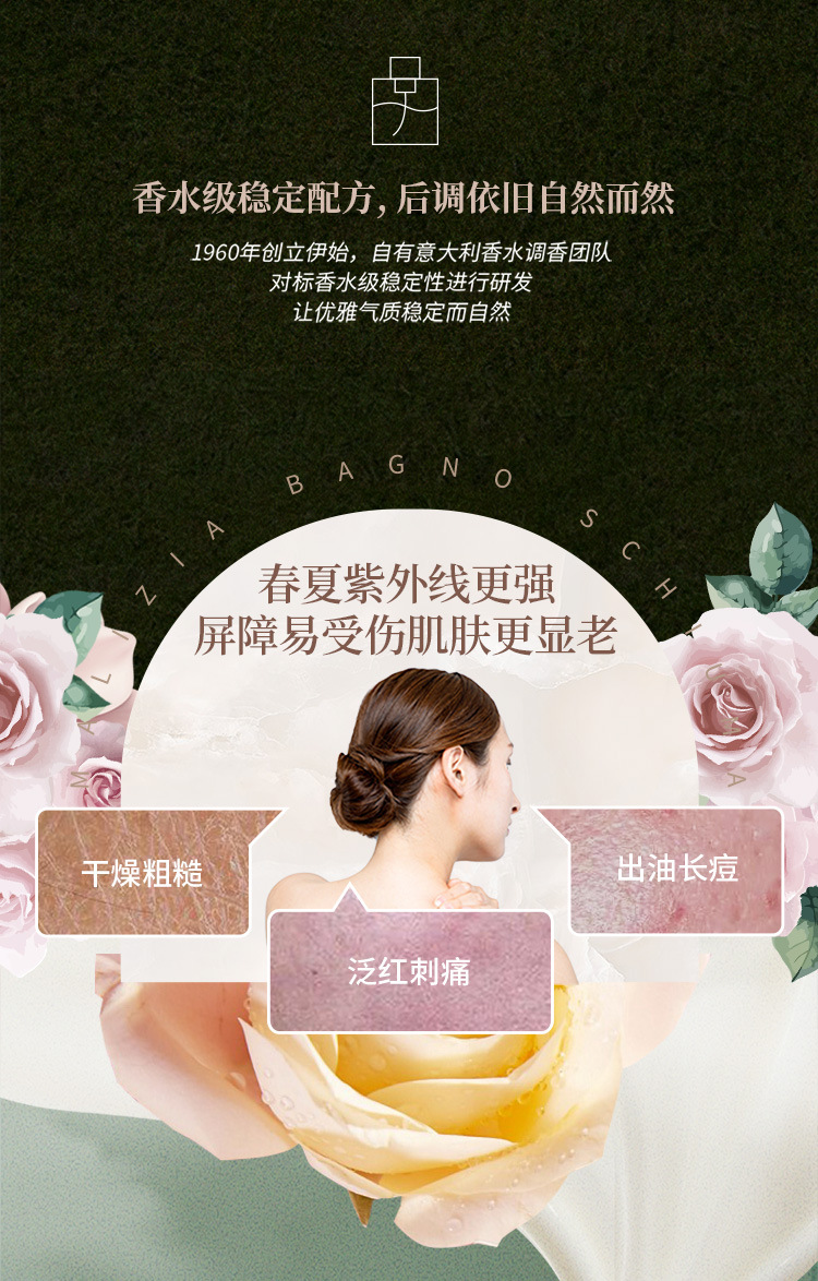 意大利Malizia/玛莉吉亚香氛沐浴露留香植萃滋润美肌持久留香批发详情8