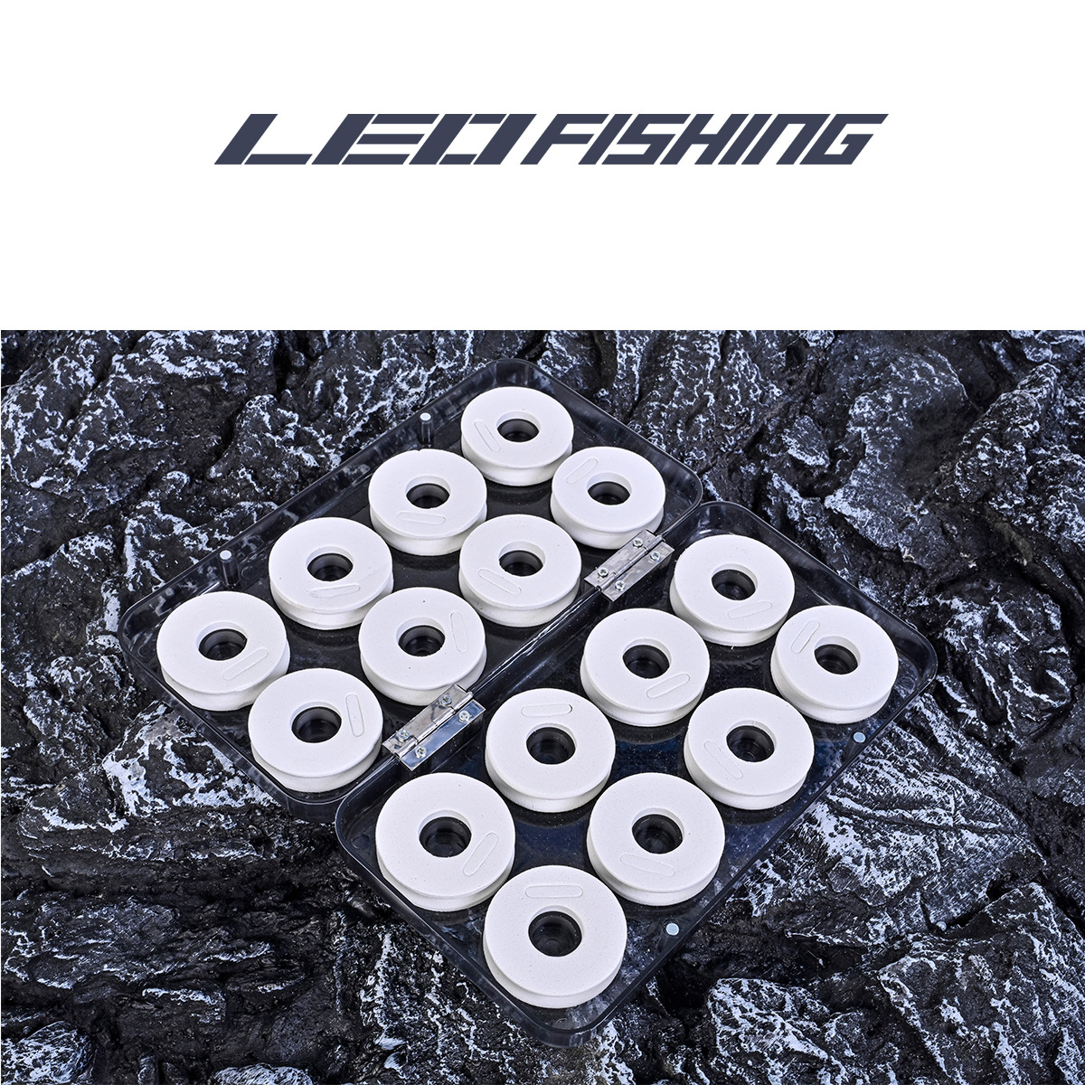 26193 LEO [Semi-transparent Main Line Shaft Box 16 axes] Fishing gear, fishing rod accessories, Small tools pic 11