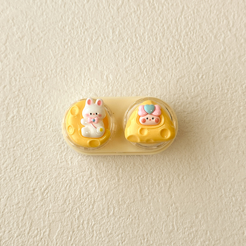 One-piece drawer-type contact lens case, beauty contact lens companion box, cute care box, compact and portable CT35 pic 21