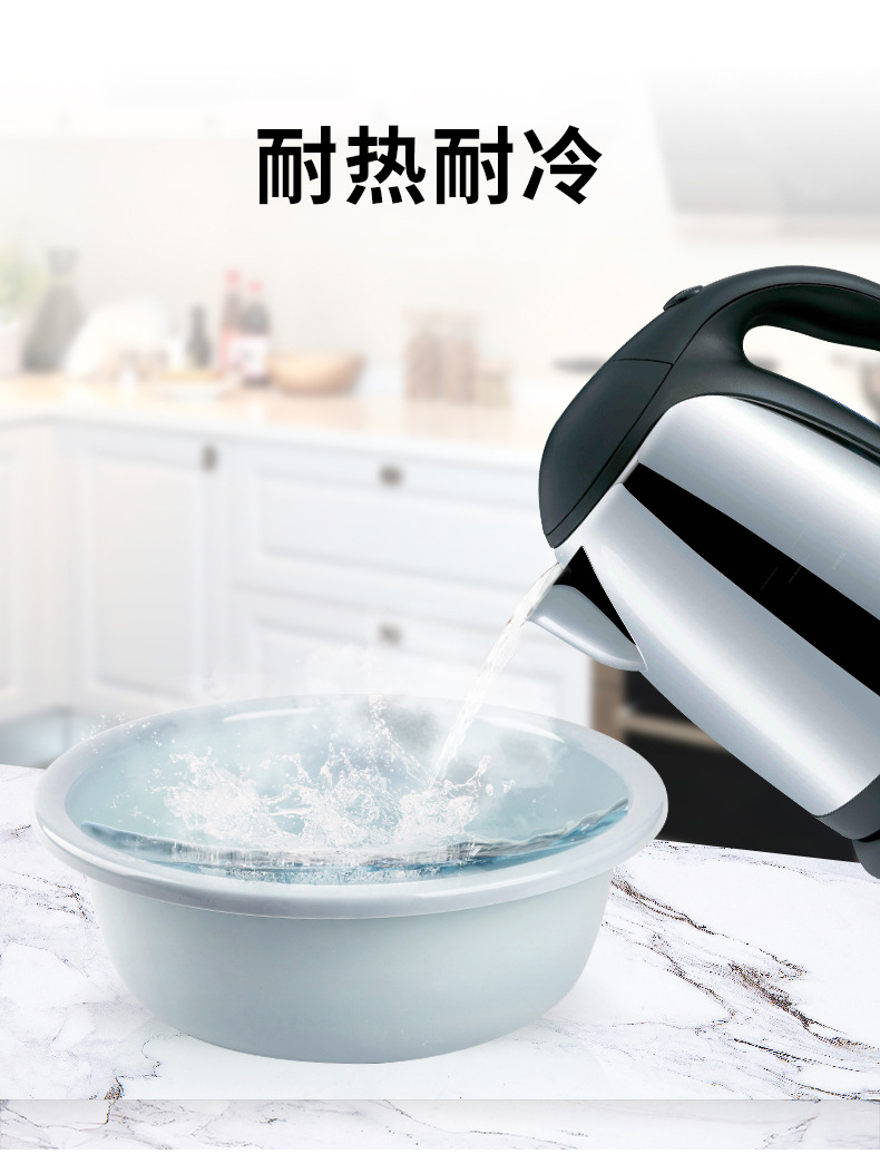 厂家批发加厚卡通多规格学生宿舍家用盆塑料洗脸洗脚洗菜洗衣盆子详情9