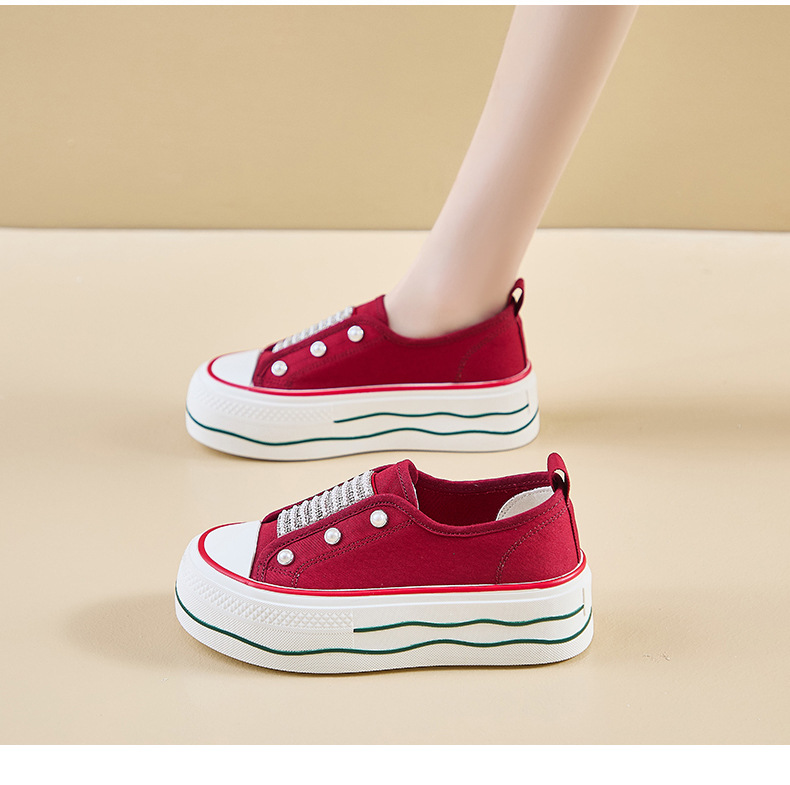 2024秋季帆布鞋新款韩版ins小白鞋女学生厚底增高休闲街拍BR6171详情18