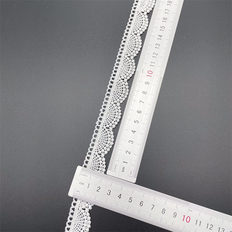 New Lolita embroidery water-soluble lace, milk silk single-sided small flower wave lace, lace with barcode pic 97