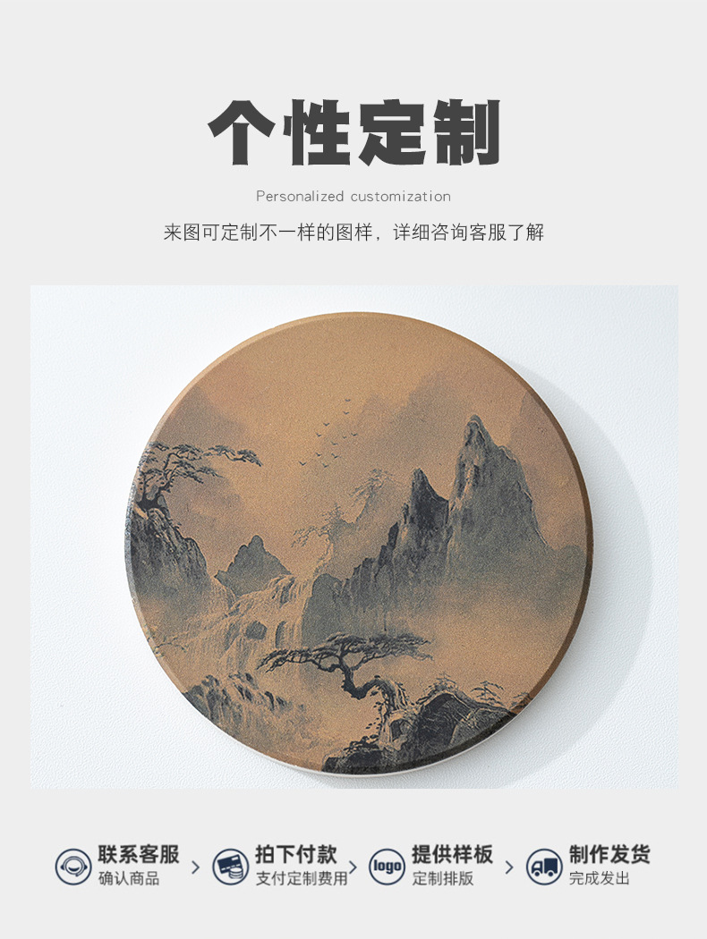 Travel tea set, quick guest cup, one pot, three cups, portable covered bowl, small set, outdoor kung fu set, tea brewing advertising gift pic 22