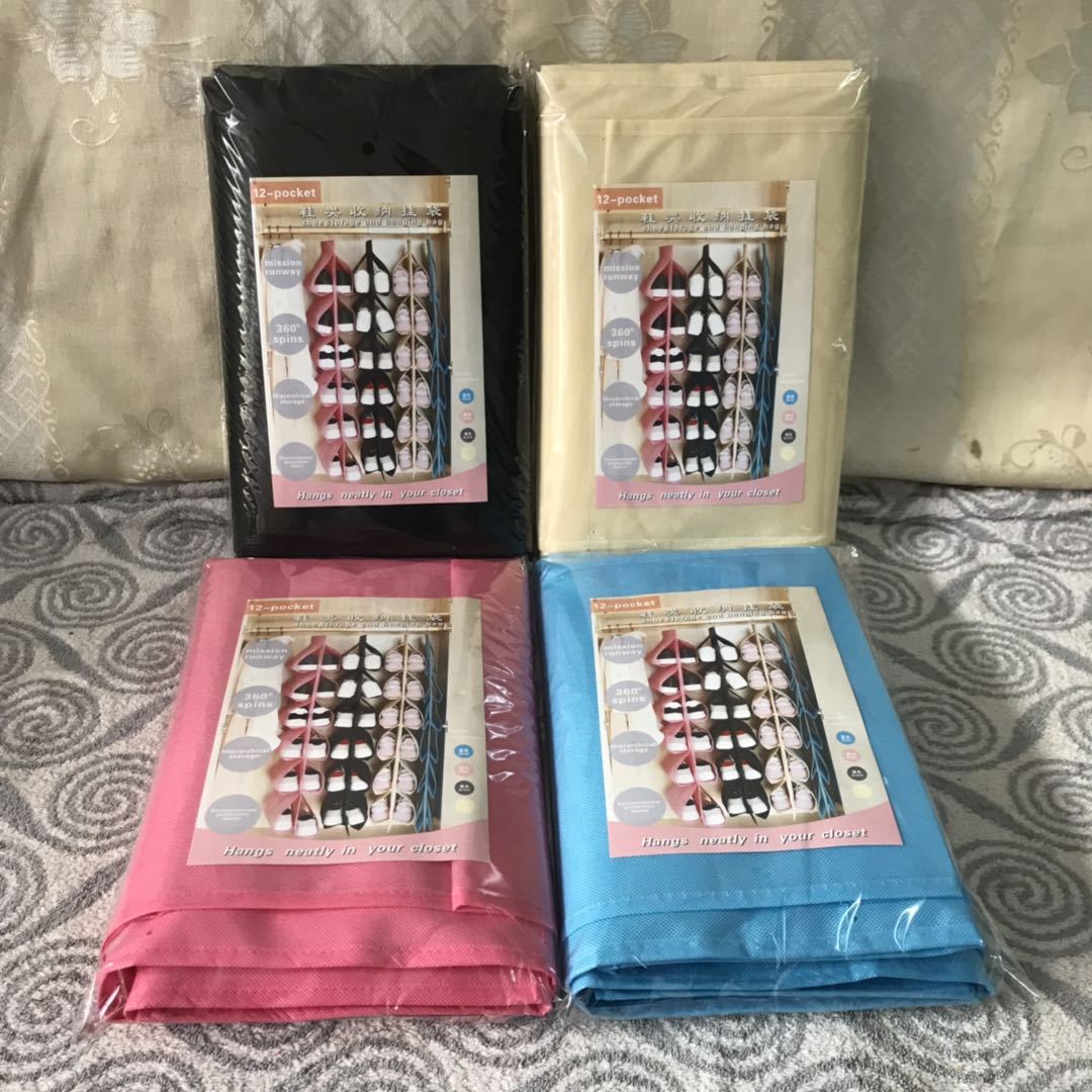 New non-woven fabric storage bags are directly supplied by the manufacturer. We offer multi-color and large-capacity shoe storage hanging bags and wholesale home storage bags pic 13