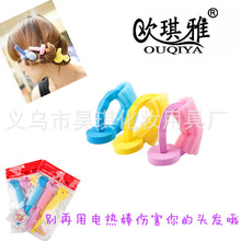 美发造型盘发女童卷发工具多功能魔法卷发棒不伤发橡胶棒详情13