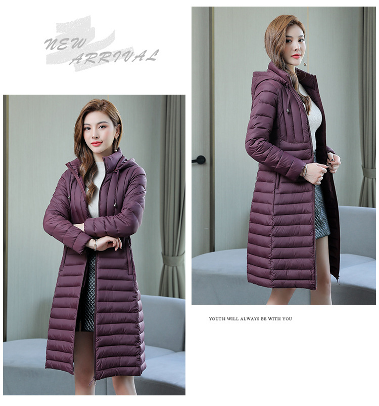 A mid-length cotton-padded jacket for women, 2020 winter new style Korean large-sized slim-fit down cotton-padded jacket, one piece consignment pic 9