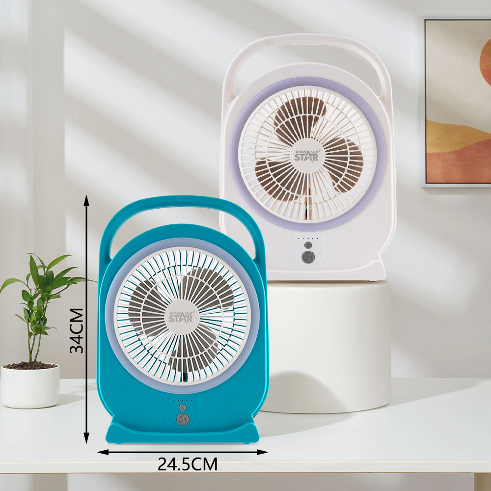 winning star brand exclusive AC/DC current 8-inch mini TYPE-C/USB interface small electric fan pic 3