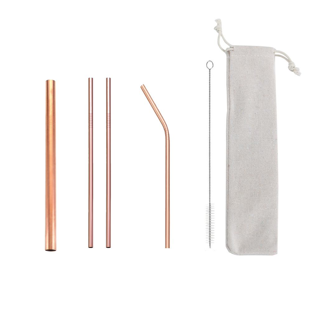 SWEN0 portable stainless steel straw set, flexible and easy to clean, beverage straws exclusively for Amazon, portable, easy to clean, reusable stainless steel straws, can be equipped with a velvet bag for outdoor and household use pic 9