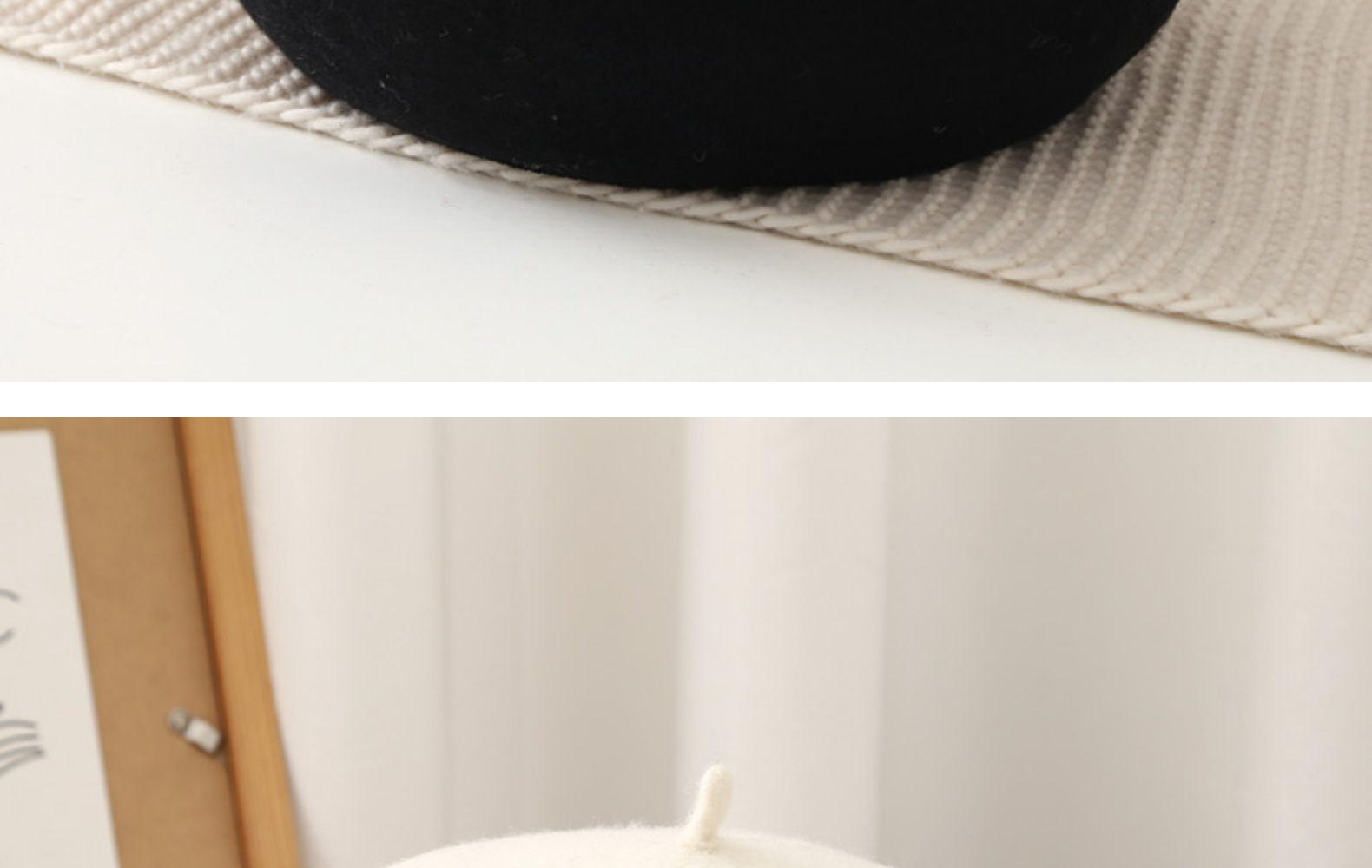 帽子女时尚秋冬羊毛贝雷帽韩国画家帽女生蓓蕾帽文艺百搭南瓜帽冬详情29