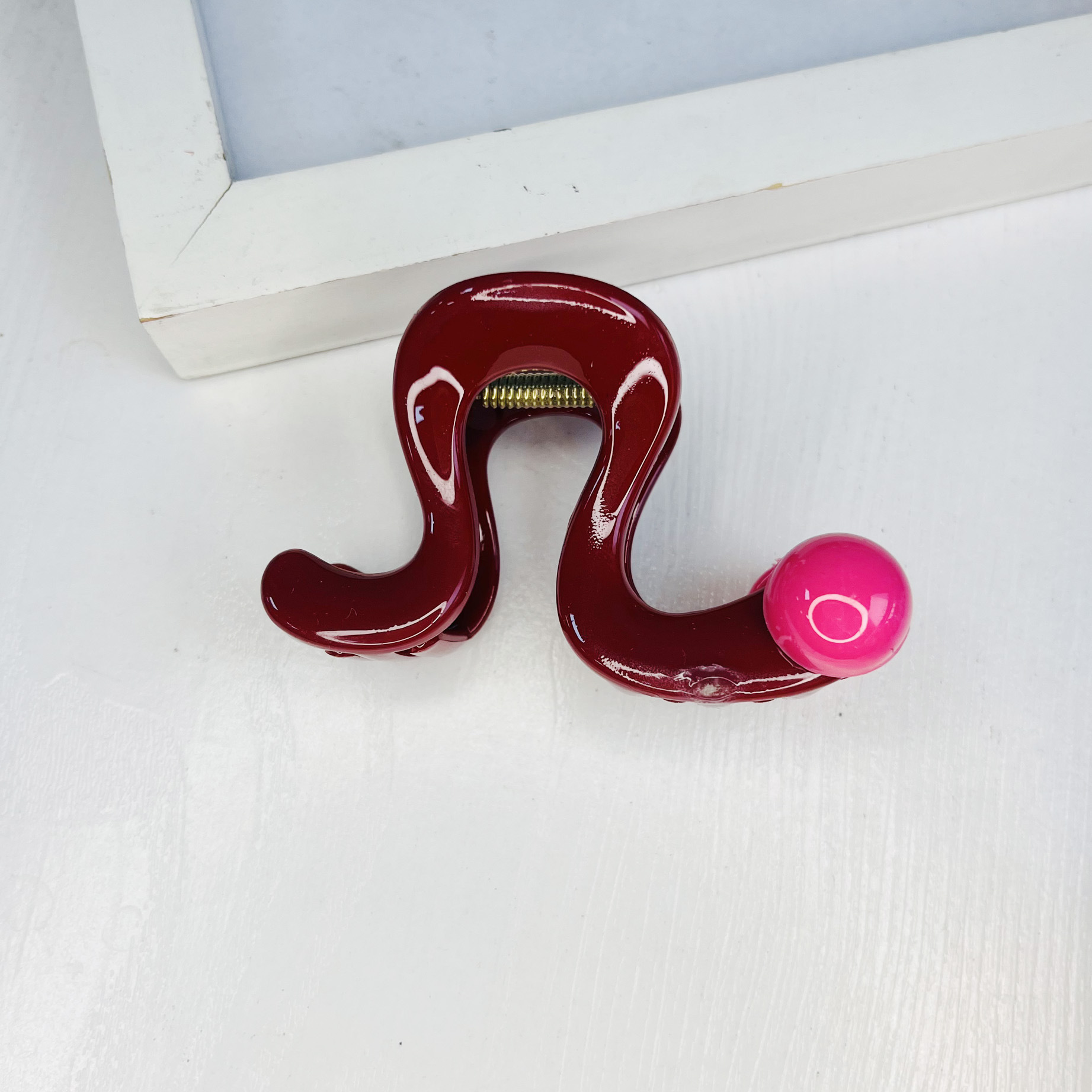 The 2025 National Trend series hairpins feature a niche design with geometric leopard print pearl hairpins, exuding a feminine and high-end charm. They are medium-sized semi-clip headwear pic 40