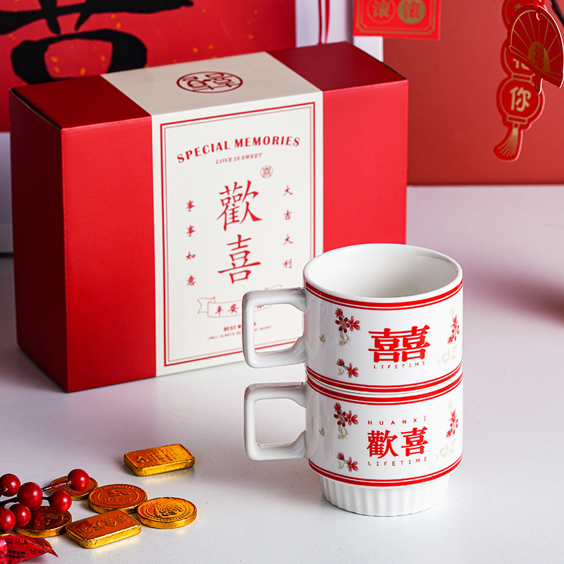 Warm Warm Cup 55-degree Constant temperature Cup Gift box Set Event Gift Printed advertising logo Souvenir Ceramic mug pic 5