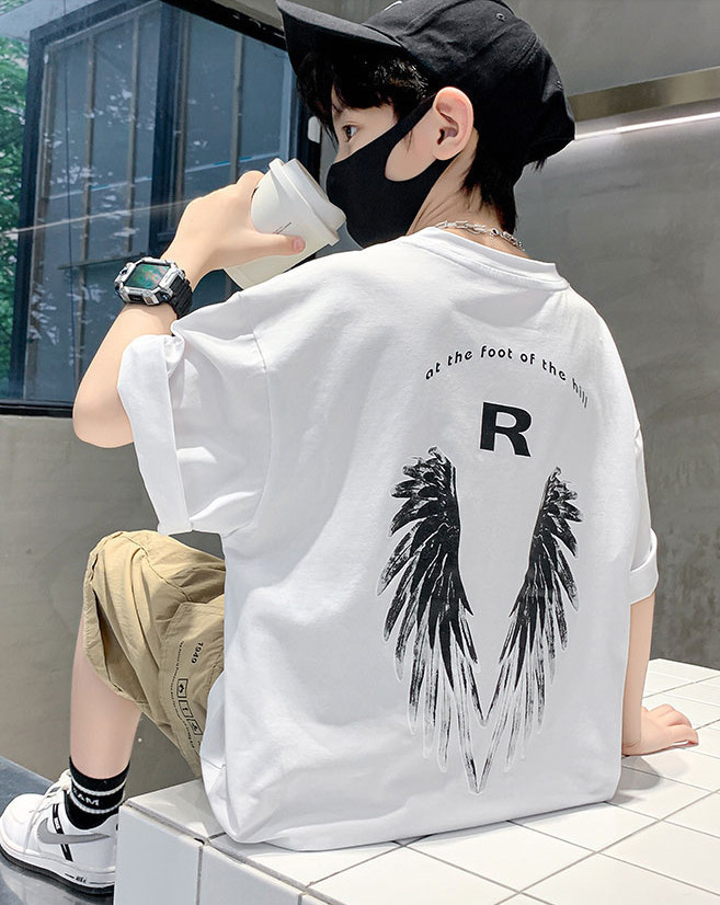 儿童装男童短袖T恤夏装2022年新款夏季男孩中大童夏款纯棉上衣潮t详情16