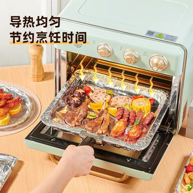 锡纸烤箱家用烘烤空气炸锅专用锡箔铝箔纸商用烧烤保温食品用大卷详情6