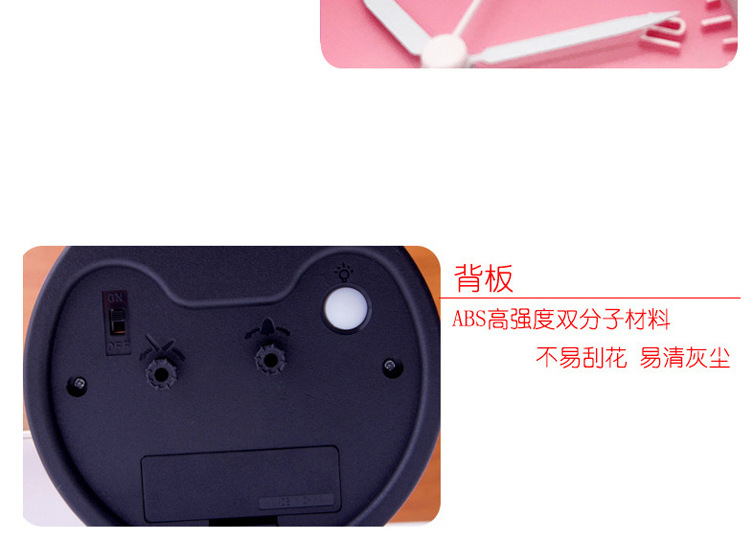 亚马逊热卖双打铃闹钟创意经典静音学生大声双铃3D数字打铃钟详情20