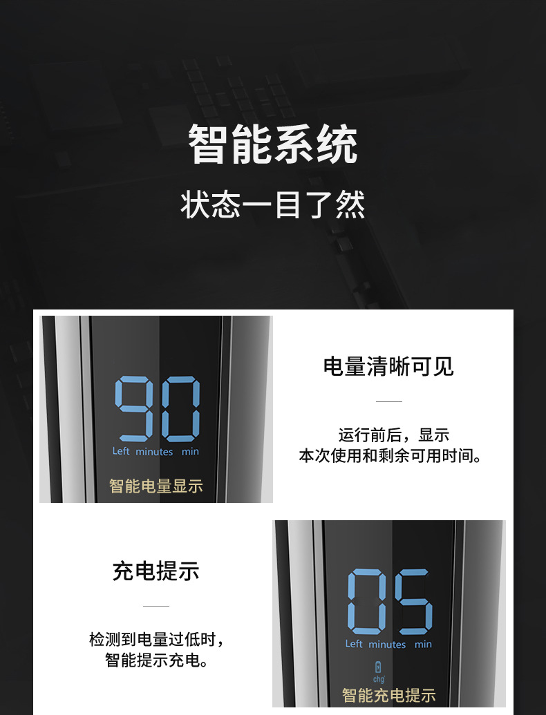 家用电动理发器电推剪雕刻套装多功能全身水洗剃头油头电推子批发详情9