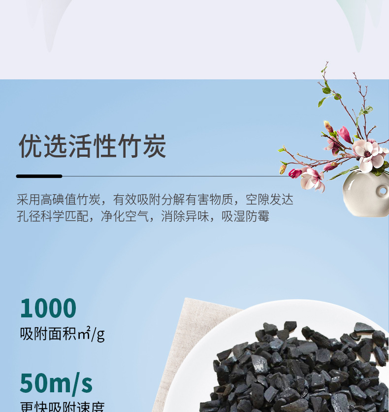 【古香蔓】汽车香薰竹炭包创意香包除异味车载内饰车家两用伴手礼详情3