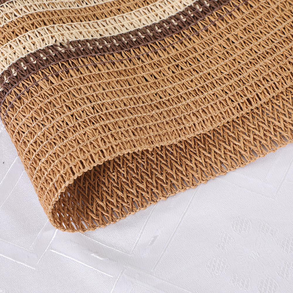 Wholesale of fashionable rectangular placemats, Nordic ins special paper woven tassel side table flags, table and chest of drawers decorative MATS pic 7