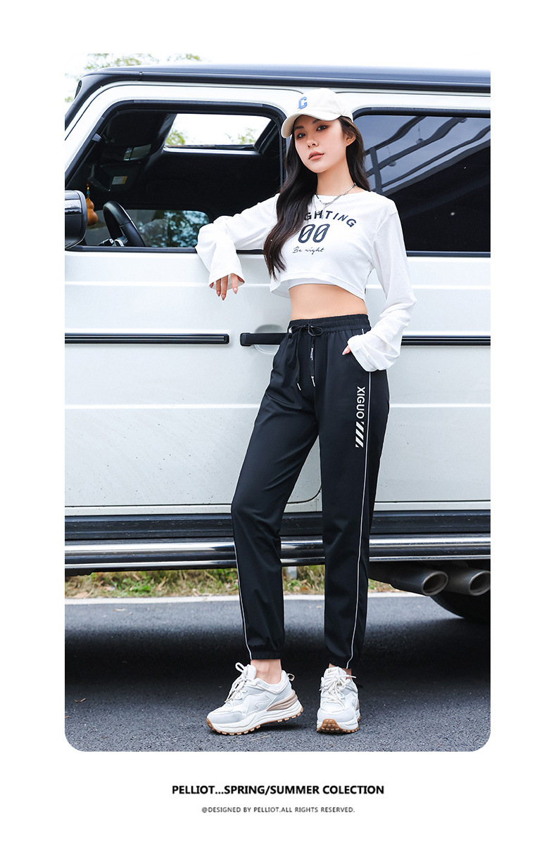 夏季可乐速冰裤女防污防紫外线速干舒适凉爽透气裤防晒冰丝休闲裤详情21