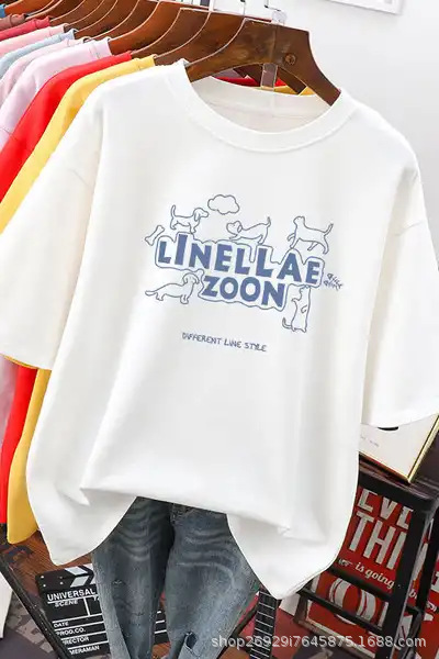 2023夏季新款夜市女装短袖T恤批发宽松大码地摊货源韩版休闲ins潮详情10