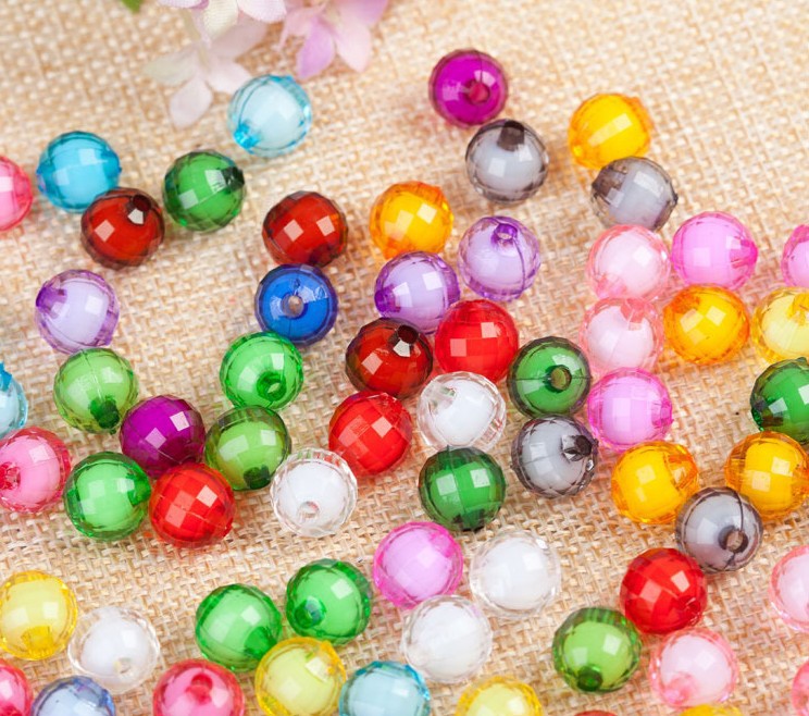 AB colored beads, middle beads, inner beads, round beads, color-coated acrylic beads, homemade necklace accessories, diy handcrafted beading materials pic 19