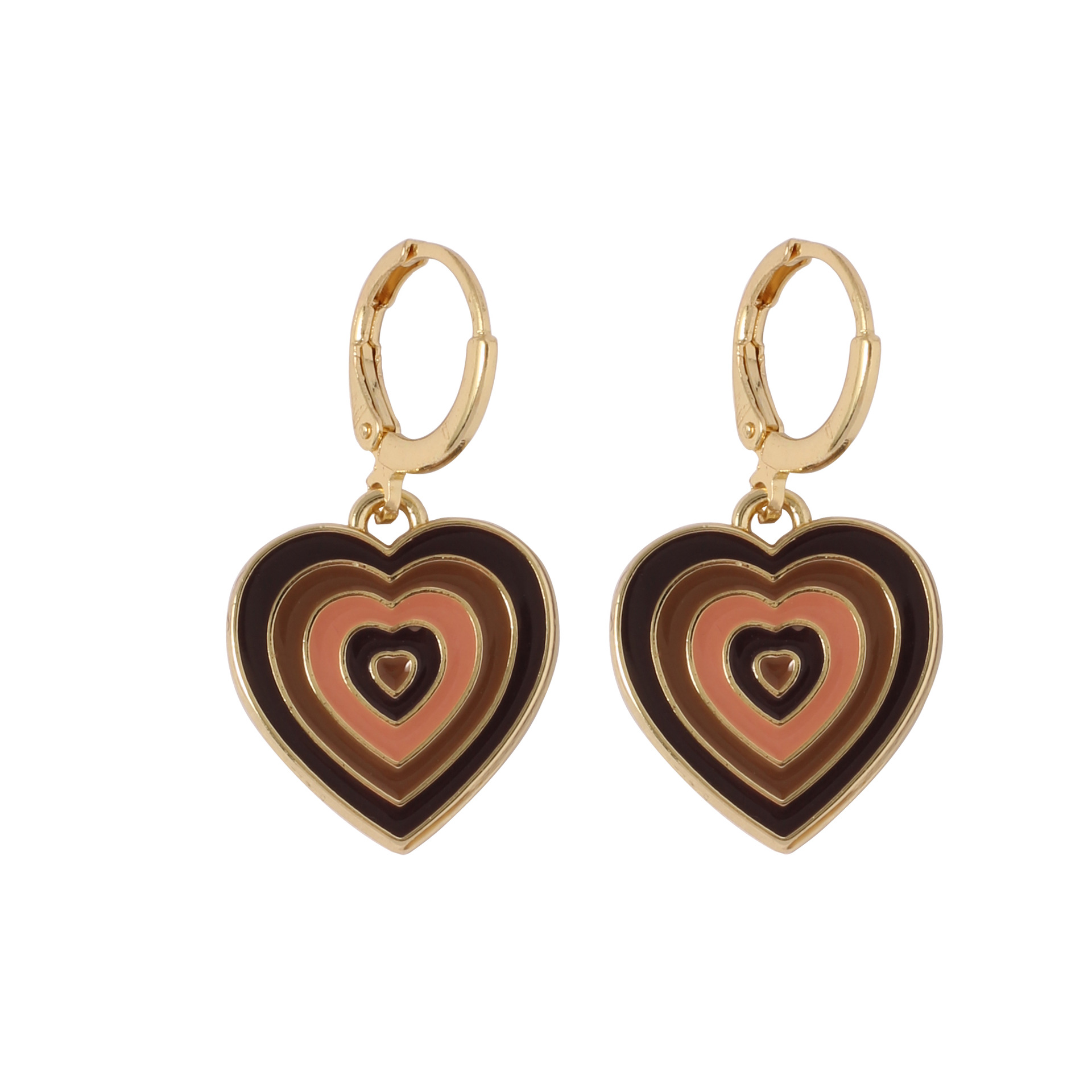 Sanhuai retro and simple heart-shaped earrings for women, new trendy and high-end stud earrings, unique and niche design, heart-shaped earrings pic 7