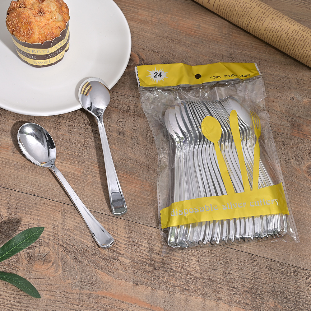 24 sets of multiple selectable spoon sets for cake shops, desserts, tableware and spoons, wholesale from the manufacturer pic 1