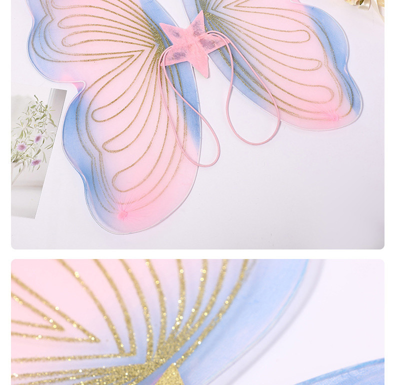 新款蝴蝶翅膀cos拍照道具晚会舞台演出服饰儿童角色扮演表演服详情12