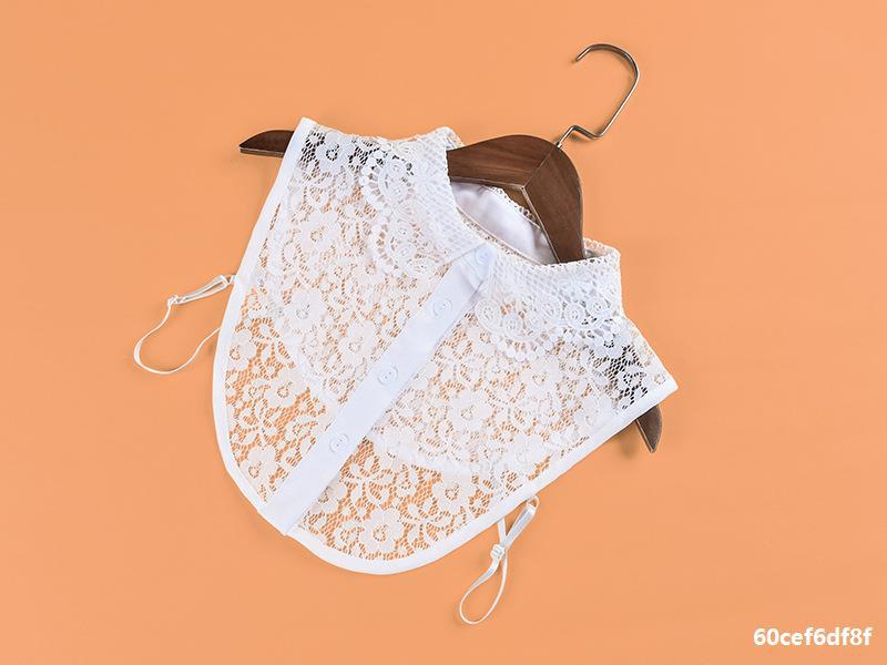 四季百搭假领子女时尚蕾丝刺绣花边装饰衬衫领子女式雪纺假衣领子详情18