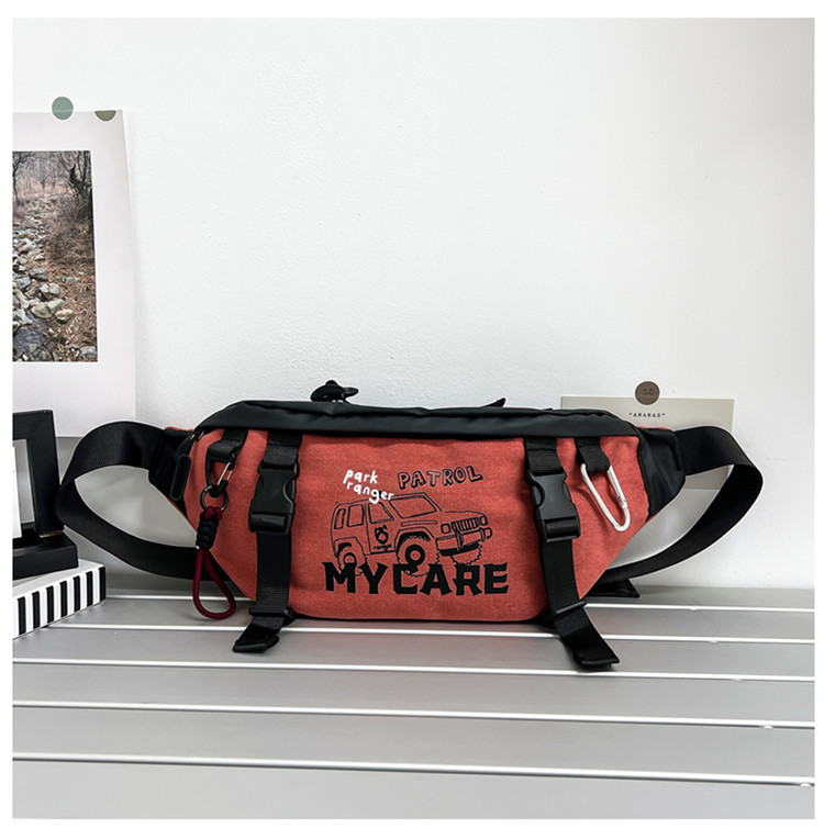 骑行包男士健身休闲斜挎胸包时尚潮流户外旅行小物袋机能便携腰包详情17