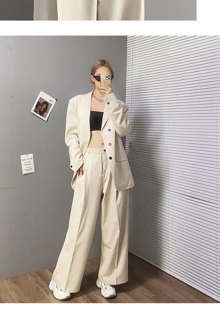 2022秋季新款西装外套女上衣时尚设计感韩版oversize休闲西服宽松详情6