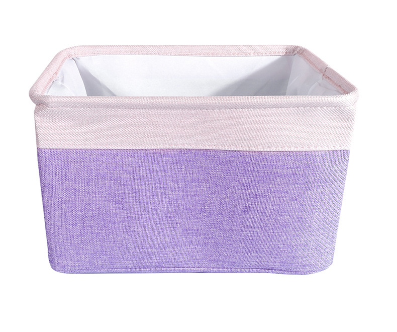 收纳篮加厚双层防潮防尘棉麻杂物收纳筐脏衣篓可折叠编织收纳筐详情8