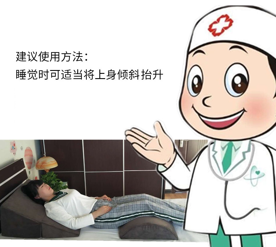 跨境高密度海绵床垫可折叠楔形枕床头靠垫斜面枕头孕妇斜坡三角垫详情12