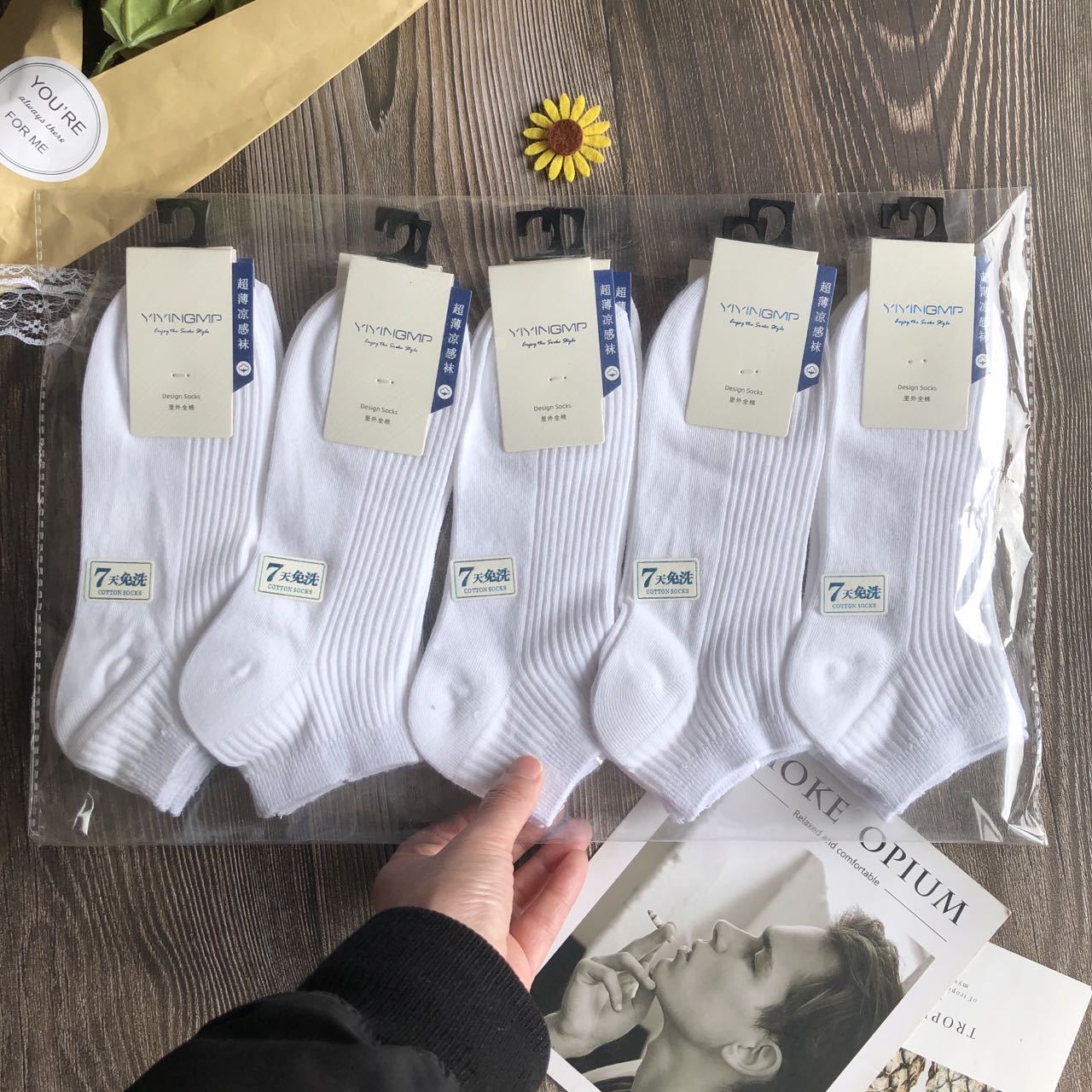 高品质双针女袜子春夏薄款纯色短袜女式棉袜日系彩色短筒船袜批发详情11