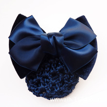 Professional hairpin, hair net, gold-edge bow, hair accessory, postal mobile headwear, nurse, work, hotel hairpin pic 19