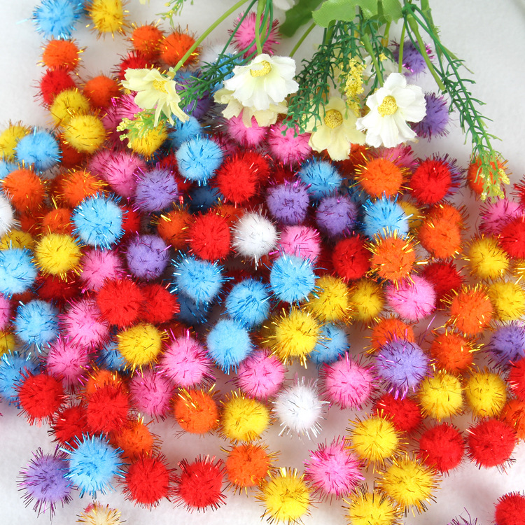 厂家直销金丝毛球金葱球 大量现货详情3