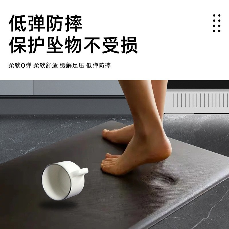 跨境防油污厨房地垫 防水防油抗疲劳垫家用长条防滑pvc地垫脚垫子详情3