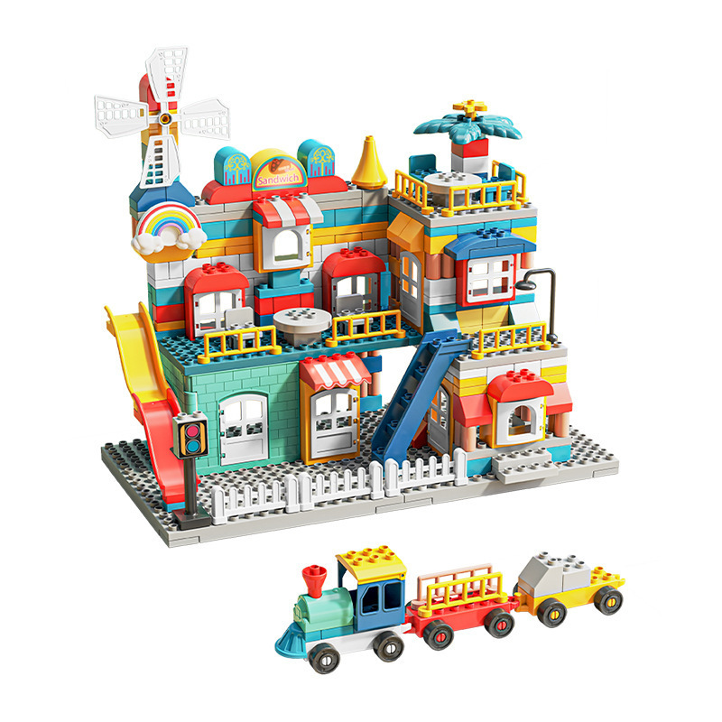 兼容乐高大颗粒积木别墅城堡拼装积木益智玩具儿童3--6岁男孩女孩详情5