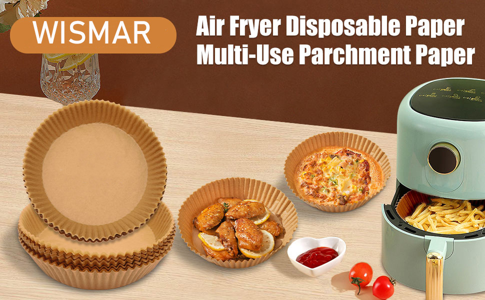 20cm/7.9英寸外贸英文空气炸锅专用纸圆形吸油纸耐高温详情1