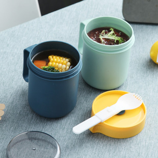 Creative Korean-style wheat mug, portable plastic cup, cute student couple coffee, office small water cup pic 15