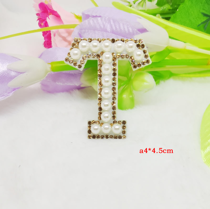 Cross-border hot diamond English pearl letter fabric pasted clothing accessories with adhesive backing 5mm pearl decoration factory DIY nail pearl wholesale pic 51