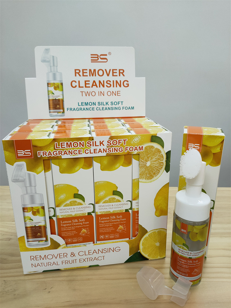 Cross-border foreign trade lemon Cleansing mousse, gentle cleansing and moisturizing facial cleanser, Cleansing Mousse, cleansing bubble pic 4