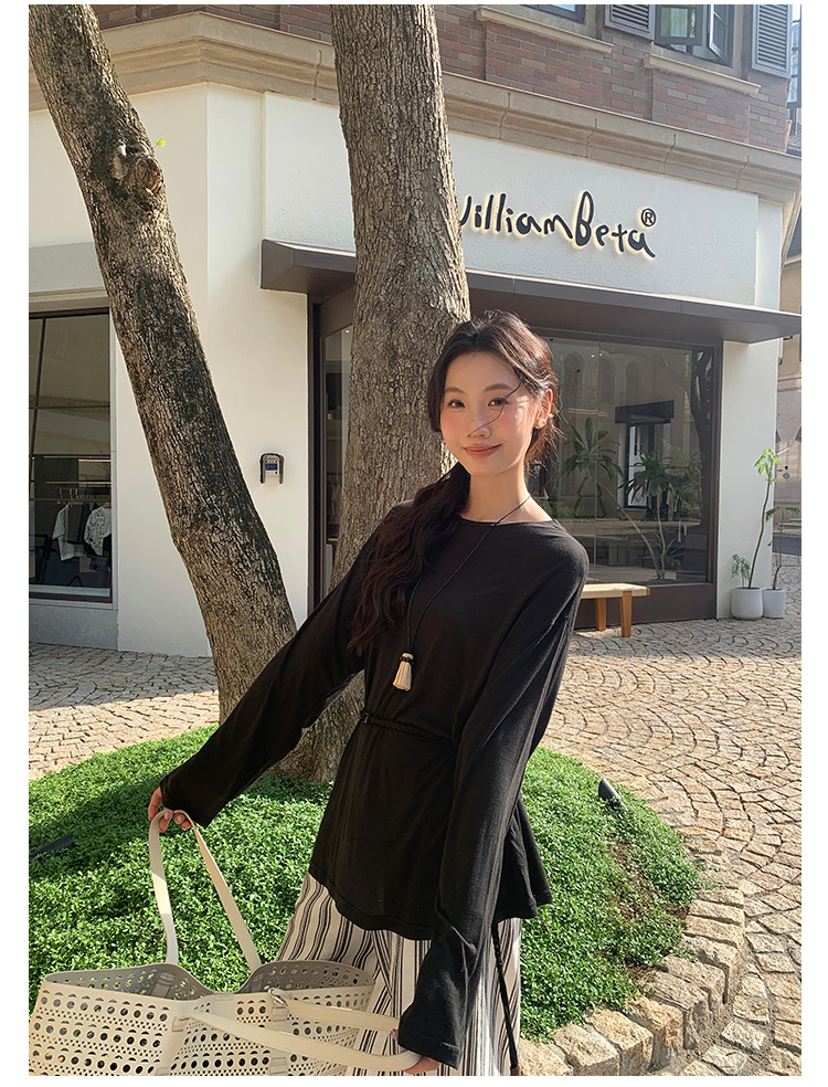 爱西里2025夏季慵懒风高级感防晒长袖罩衫亲肤透气薄款上衣A1211详情27