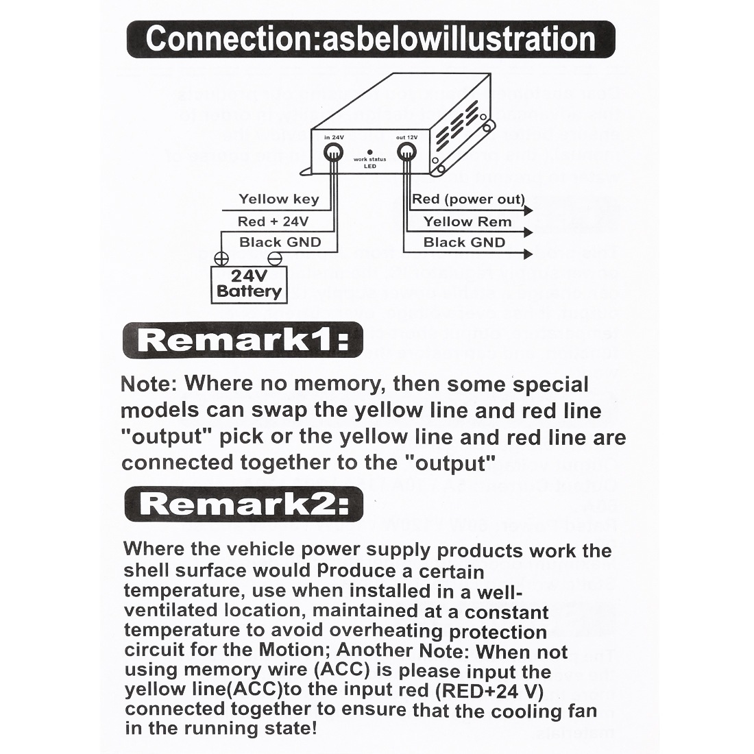 Automotive power voltage reducer 24V to 12V 30A full-power DC power converter pic 5
