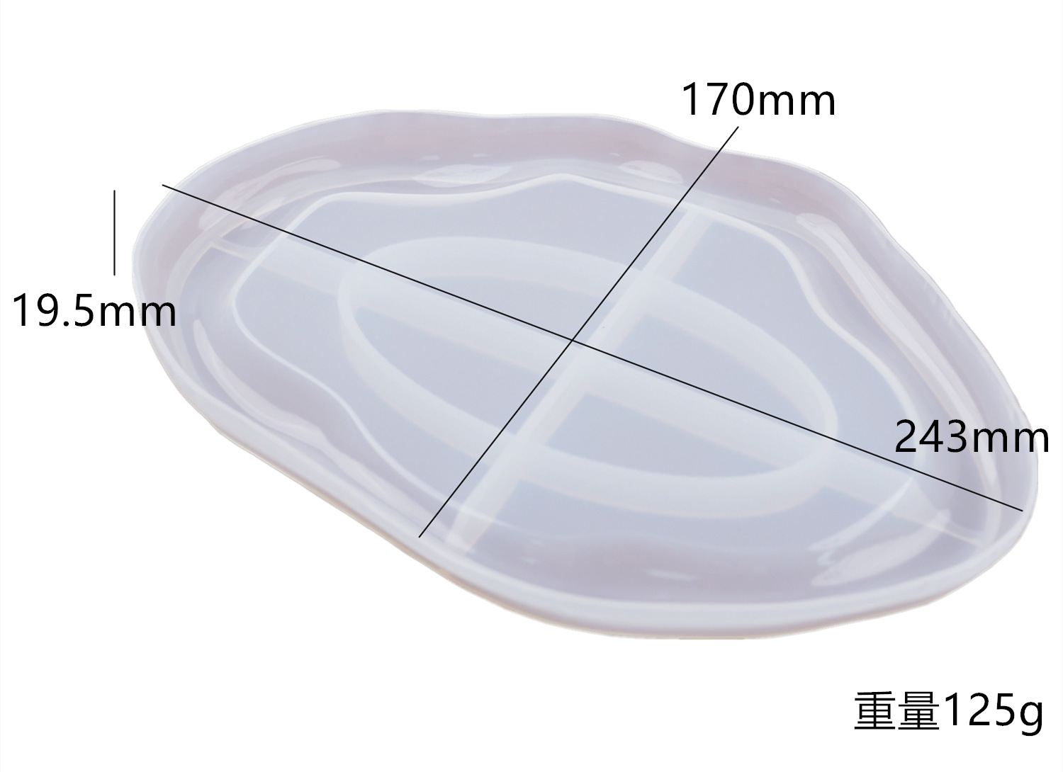 diy resina goteo irregular nubes platos bandejas posavasos de té joyas placas yeso espejo molde de silicona pic 4