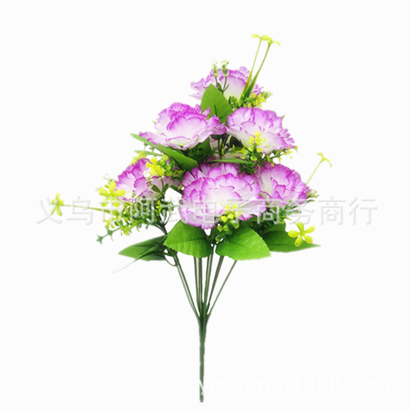 Direct sales of Qingming Festival artificial flowers, cheap flowers, artificial flower art, tomb worship, memorial and funeral supplies, decorative flower arrangements 9 heads pic 10