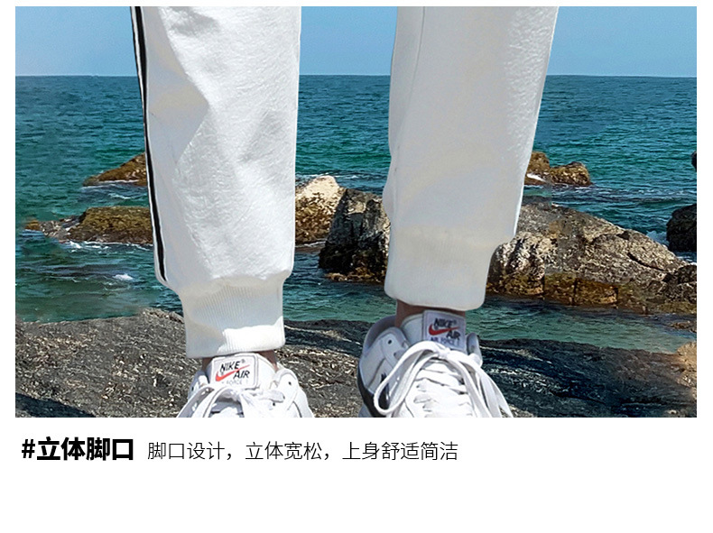 2022新款秋季休闲裤子九分裤男士卫裤运动裤修身男裤子厂家批发详情50